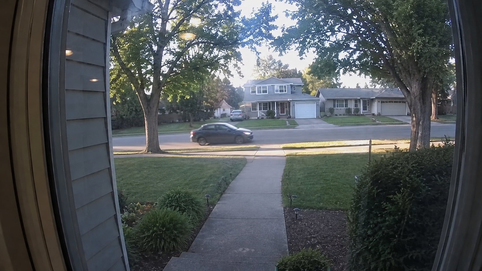 Vehicle passed by